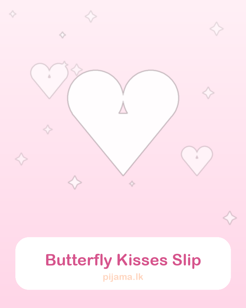 Butterfly Kisses Slip Dress, soft sleepwear by Pijama.lk Sri Lanka